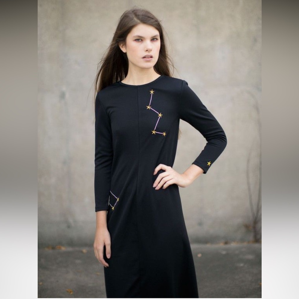 SAMANTHA PLEET Constellation Dress - Black - Sz XS